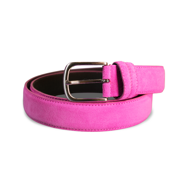 Suede Men’s Belt | Fuchsia